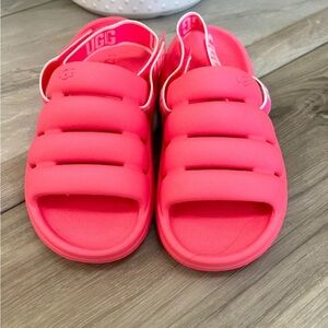 UGG Pink Sandals Plush Comfort Designed for you.